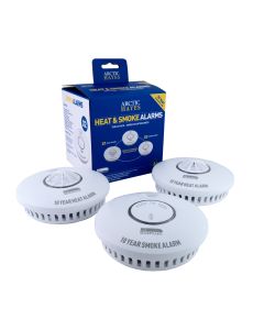 Wireless Interlinked Smoke & Heat Alarm Triple Pack