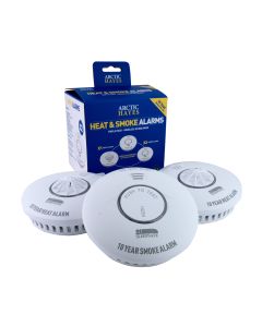 Wireless Interlinked Smoke & Heat Alarm Triple Pack