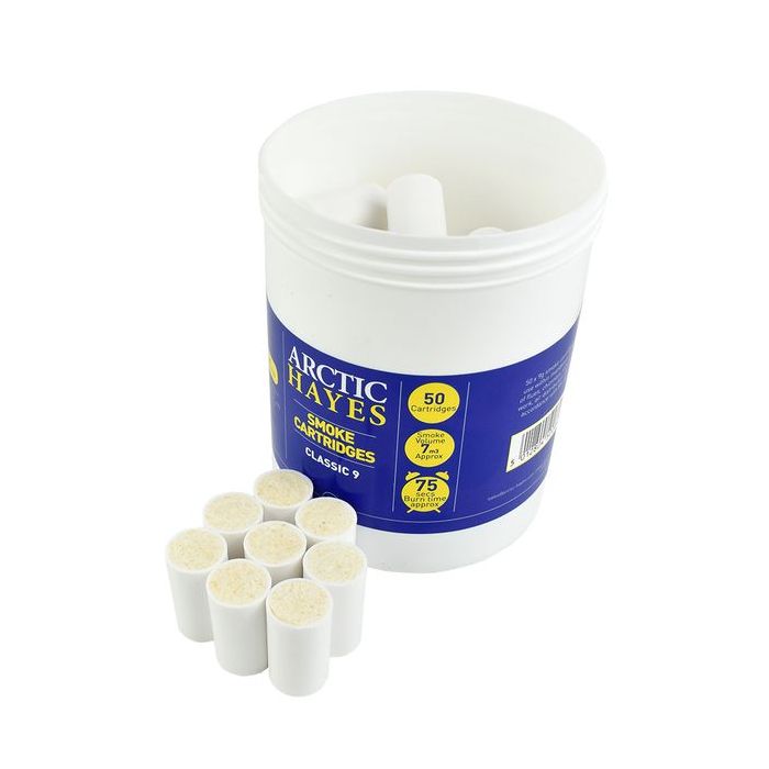 9g White Smoke Cartridges (Tub of 50)